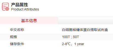 白细胞核糖体蛋白提取试剂盒