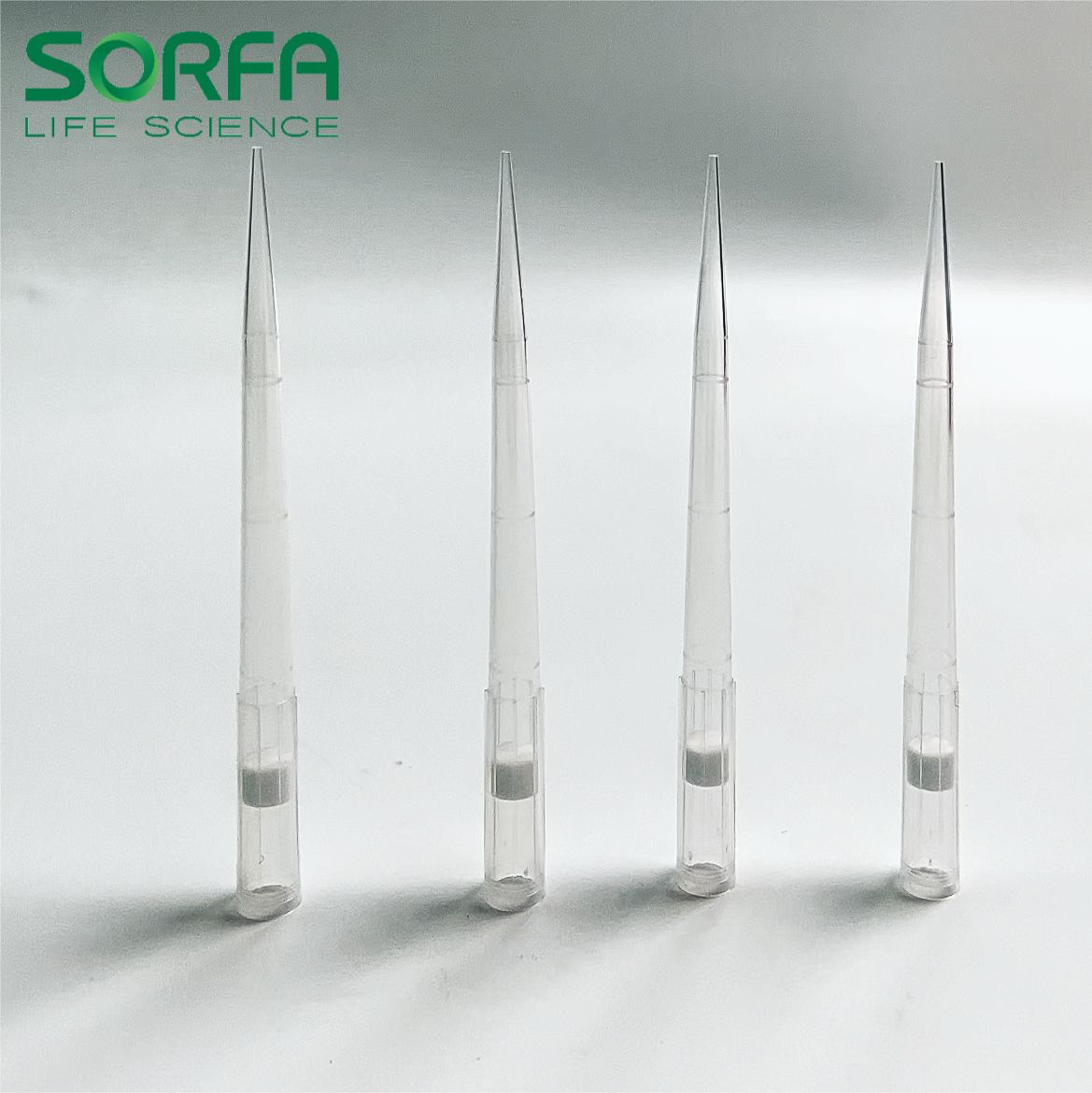 200μl透明吸头,带滤芯,长度59mm,普通袋装