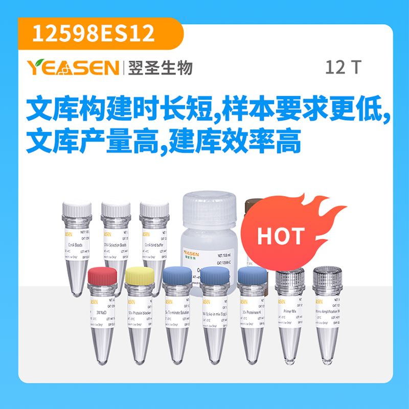 Hieff NGS® 原位DNA结合图谱测序建库试剂盒(CUT&Tag建库试剂盒)