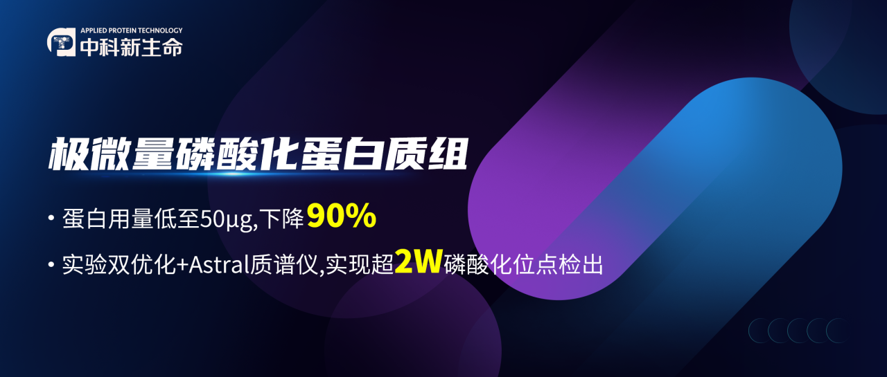 重磅突破！极微量磷酸化蛋白质组升级来袭！蛋白用量下降90%，位点检出突破2W！