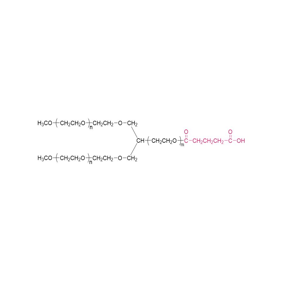 Y型聚乙二醇戊酸(酯键),Y-shape PEG-GA