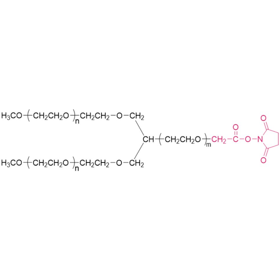 Y型聚乙二醇琥珀酰亚胺乙酸酯,Y-shape PEG-SCM