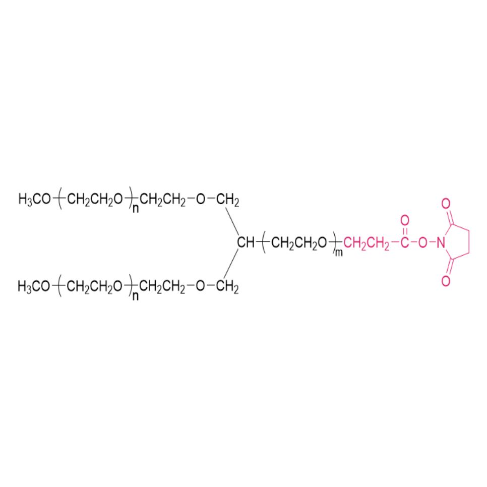 Y型聚乙二醇琥珀酰亚胺丙/酸酯,Y-shape PEG-SPA