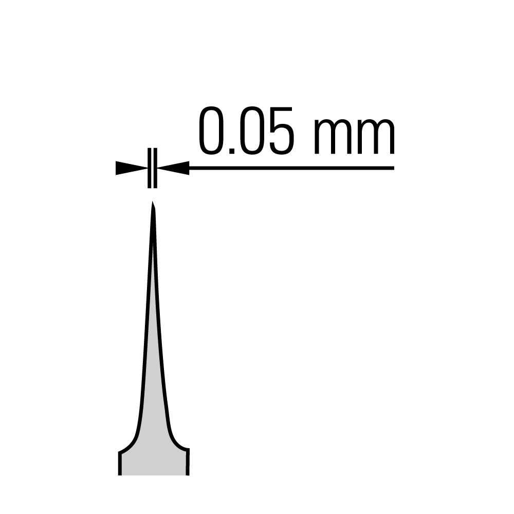 杜蒙 #55 镊子 - 生物学尖端/直型/不锈钢/11 厘米