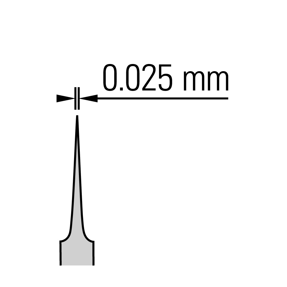 杜蒙 #5SF 镊子 - 超细尖/直/不锈钢/11 厘米