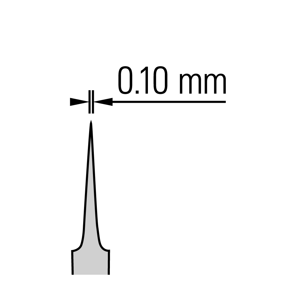 杜蒙 #5 镊子 - 标准头/直型/特氟龙涂层/11 厘米
