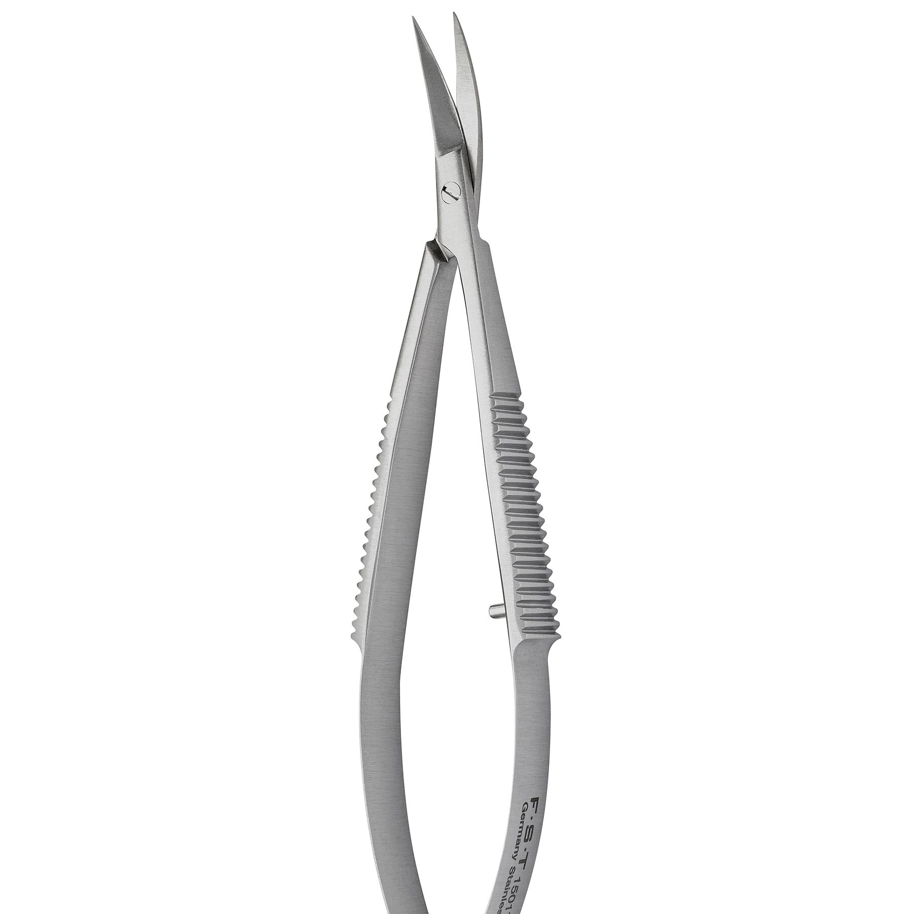 Castroviejo弹簧剪刀 - 上弯/锋利/10cm/10mm 切削刃