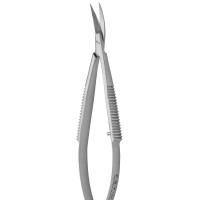 Castroviejo弹簧剪刀 - 上弯/锋利/10cm/10mm 切削刃