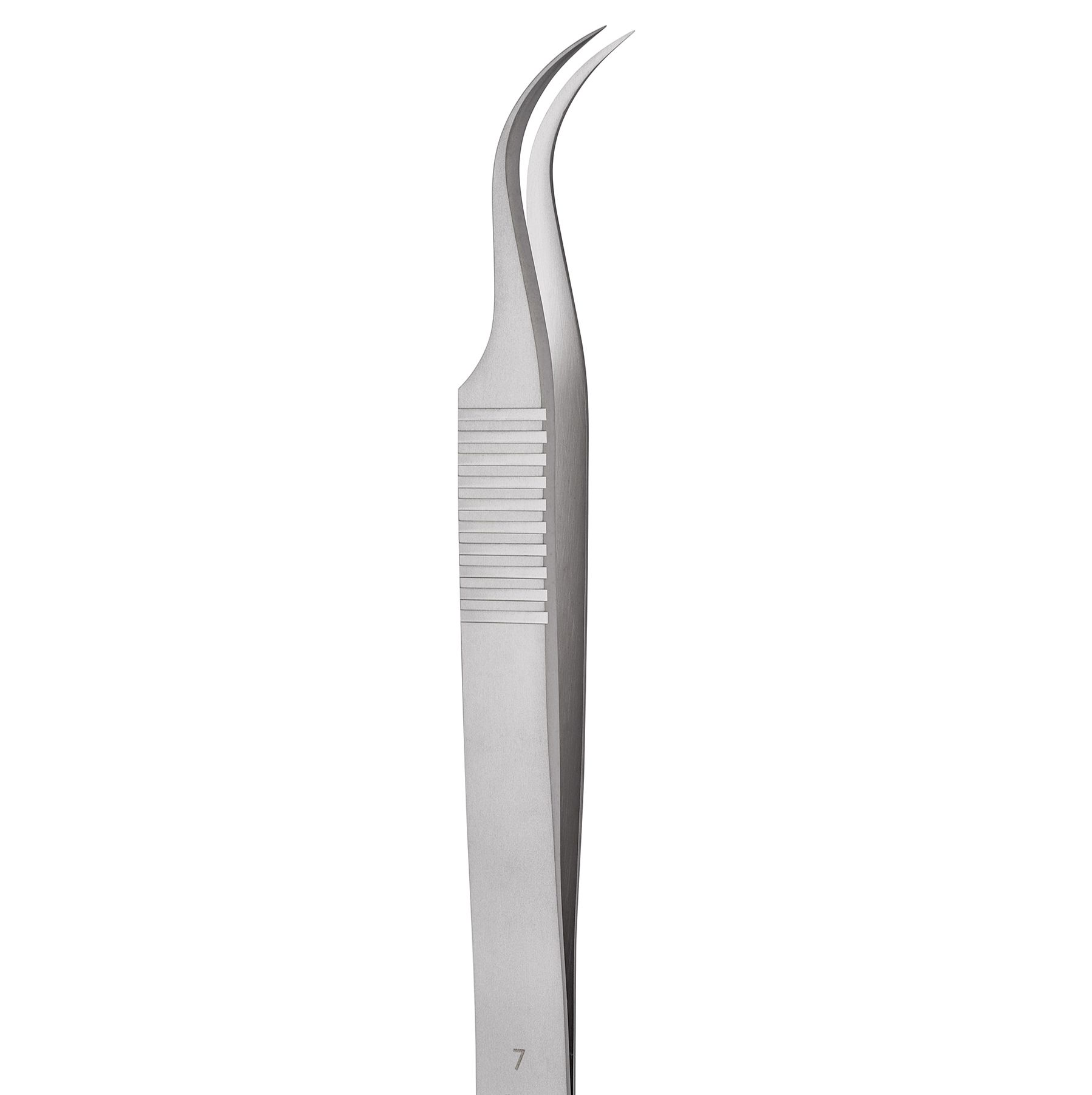杜蒙 7 镊子 - 微型钝标准尖端/弯曲/不锈钢/11.5 厘米