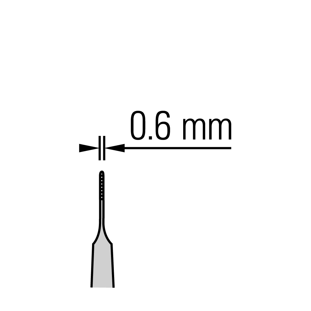 虹膜镊子 - 锯齿状/直型/7cm