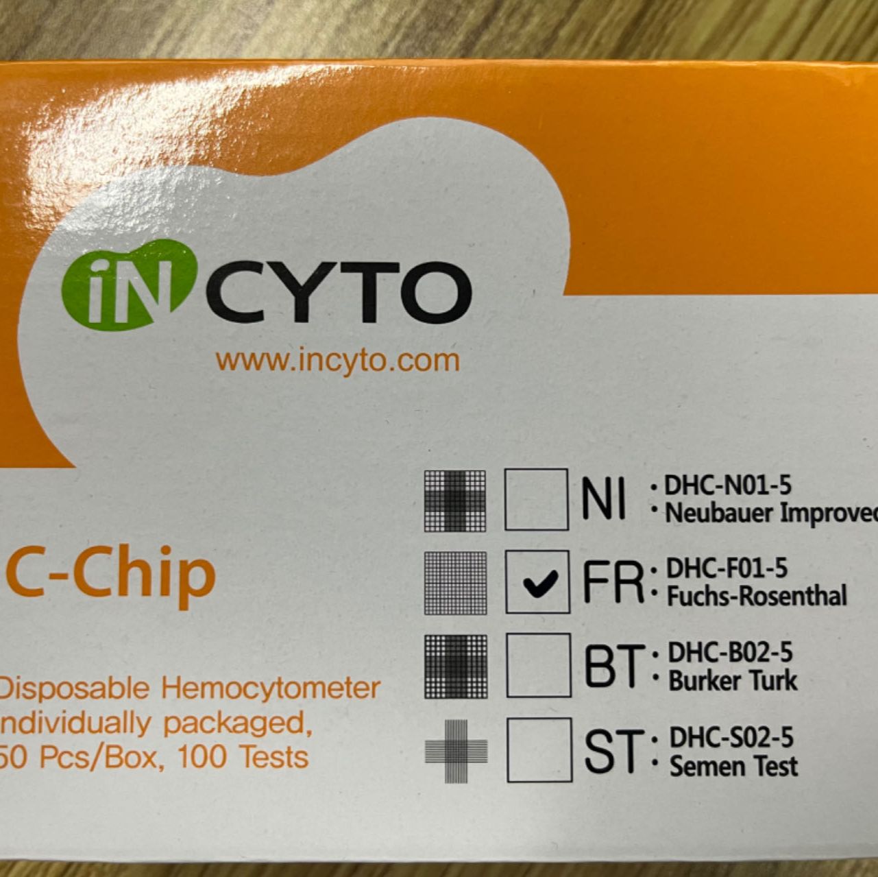 韩国 Incyto 现货促销 DHC-F01-5 一次性血球计数板