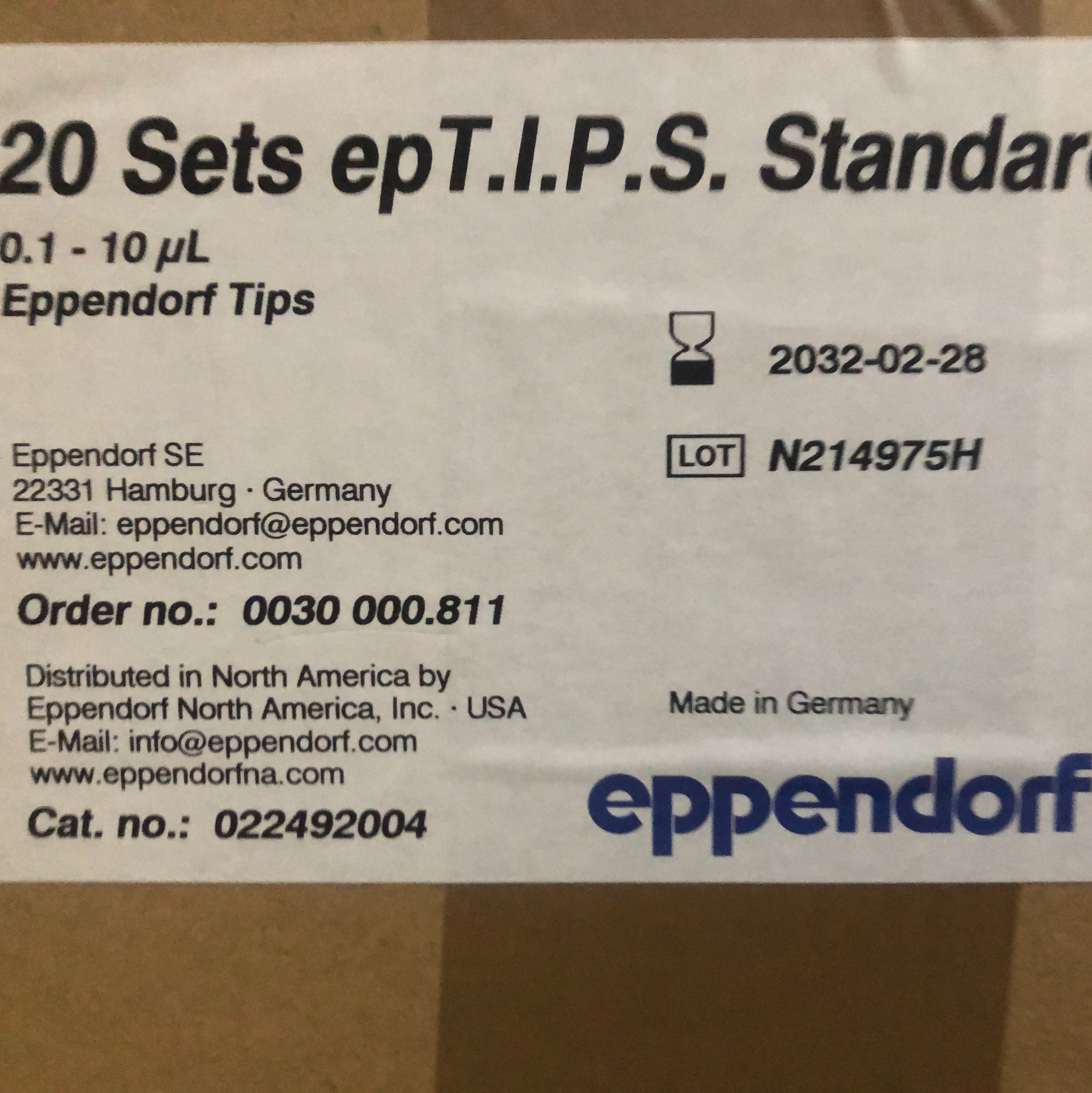 Eppendorf货号0030000.811高品质原装Eppendorf移液吸头0.1-10µl上海睿安生物13611631389