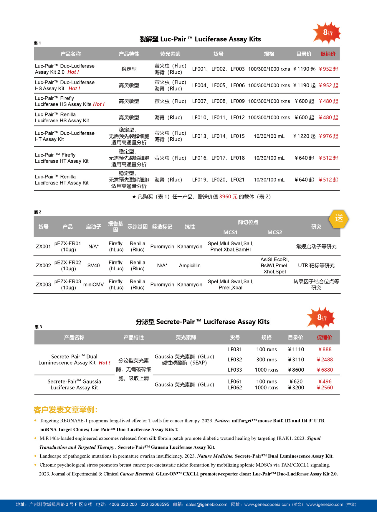 促销集锦 | 涵盖科研常用的高质量超优惠试剂和服务