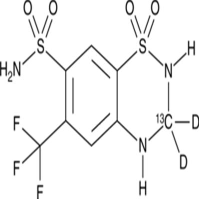 Hydroflumethiazide-13C-d2