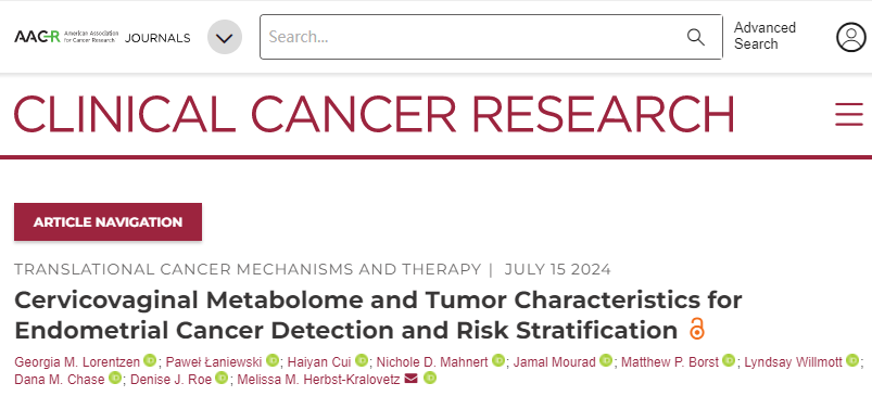 IF：10，代谢组学+机器学习建模“双剑合璧”，子宫内膜癌诊断新方法