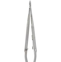 圆柄持针器 - 直型/光滑/12.5cm/带锁