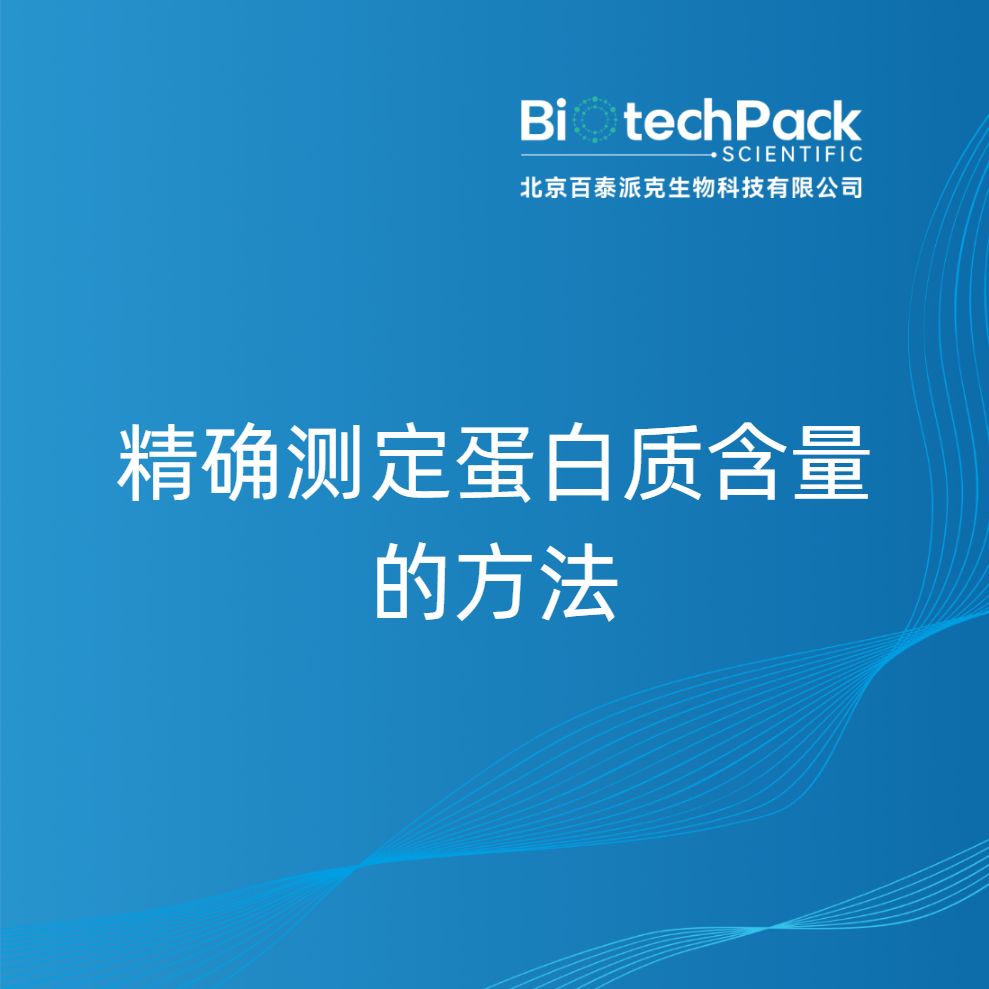 精确测定蛋白质含量的方法