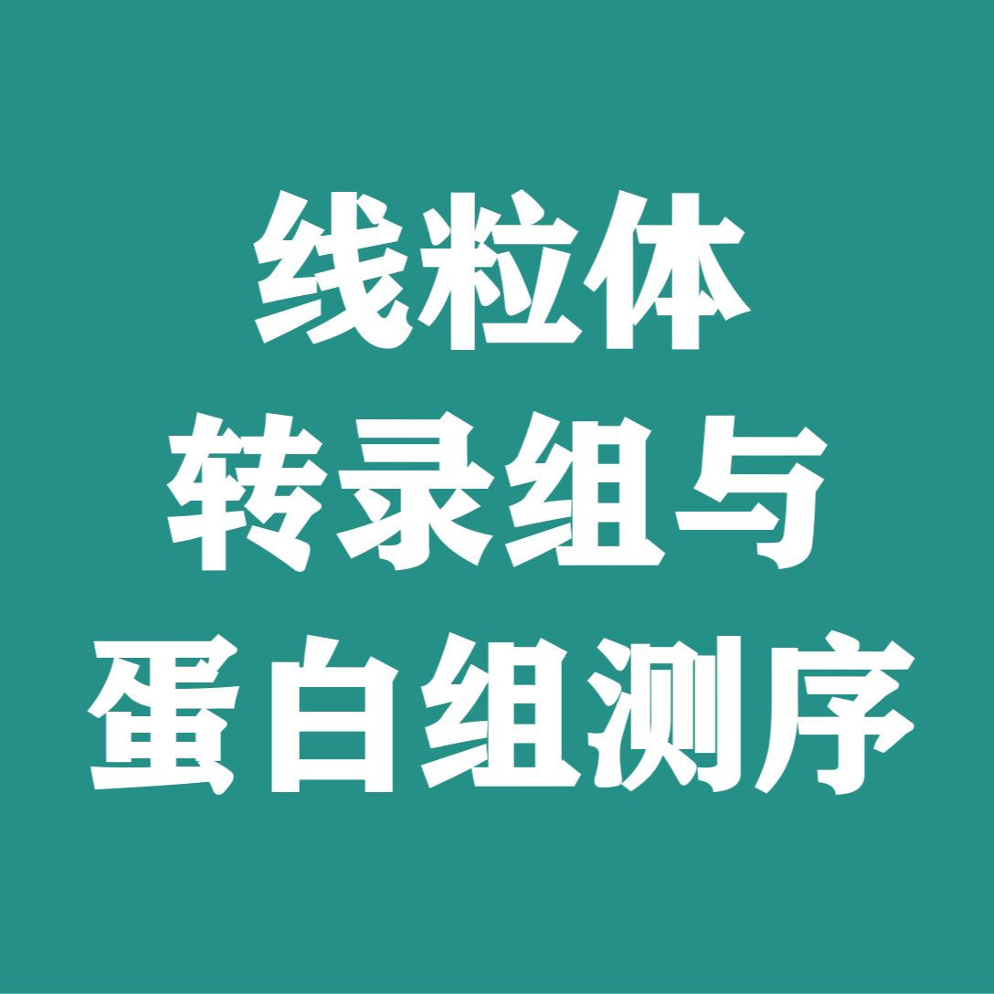线粒体转录组与蛋白组测序分析全套技术服务