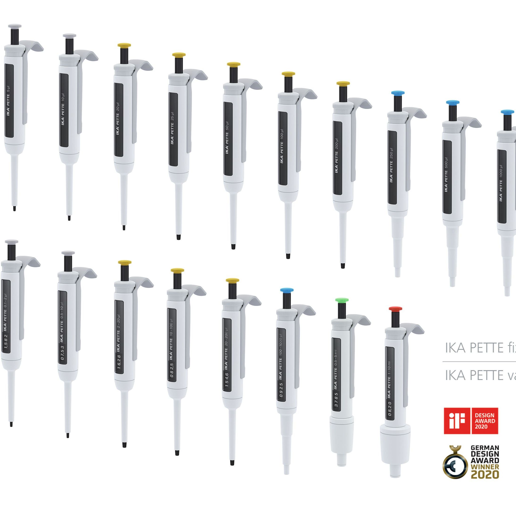 德国IKA可调/固定量程移液器PETTE