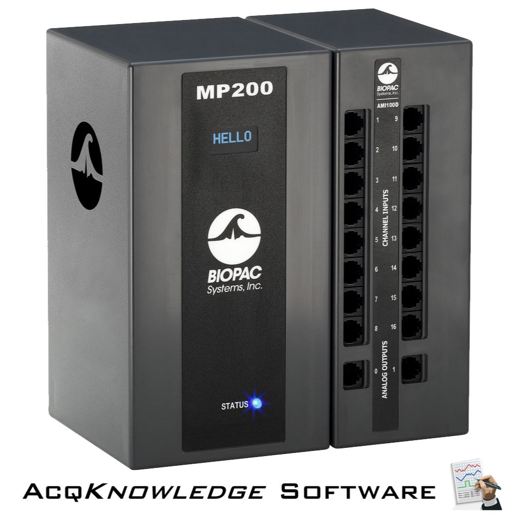 BIOPAC MP200多导生理信号记录分析系统