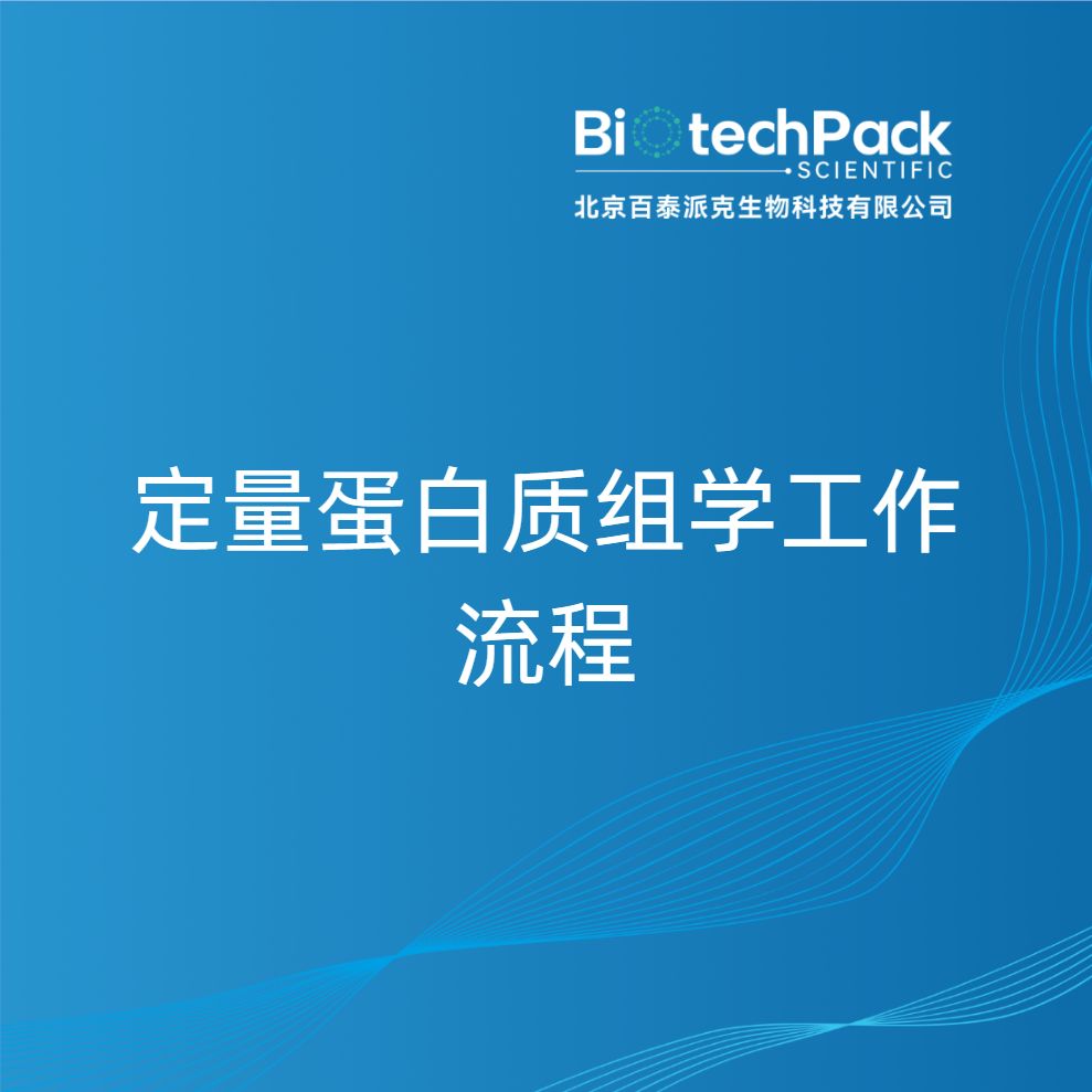 定量蛋白质组学工作流程