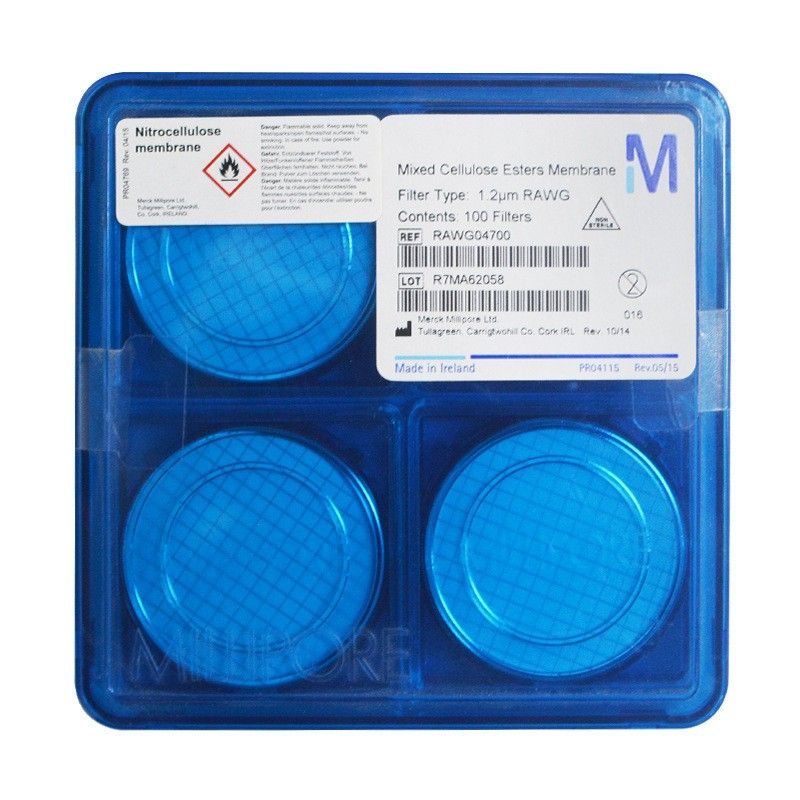 RAWG04700密理博过滤膜混合纤维素酯白色网格1.2μm Millipore