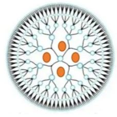 包裹金纳米颗粒的PAMAM树状大分子被两性离子1，3-丙烷磺酸内酯和钆离子修饰