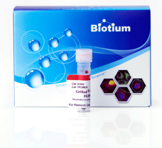 比EtBr更安全、更敏感！Biotium-GelRed核酸凝胶染色剂促销