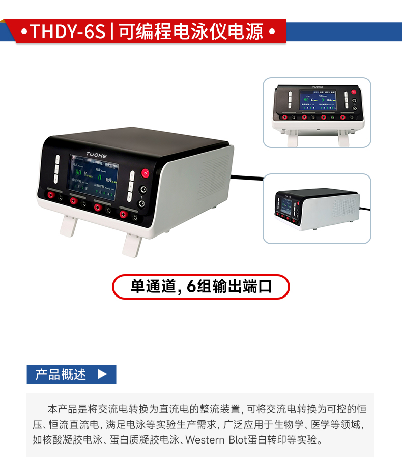 拓赫THDY-6S蛋白转印电泳wb通用型电泳仪电源电泳适配伯