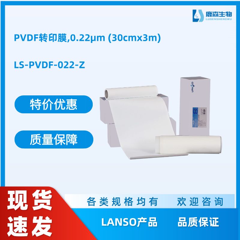 PVDF转印膜,0.22μm (30cmx3m)，替代Millipore【ISEQ00010】