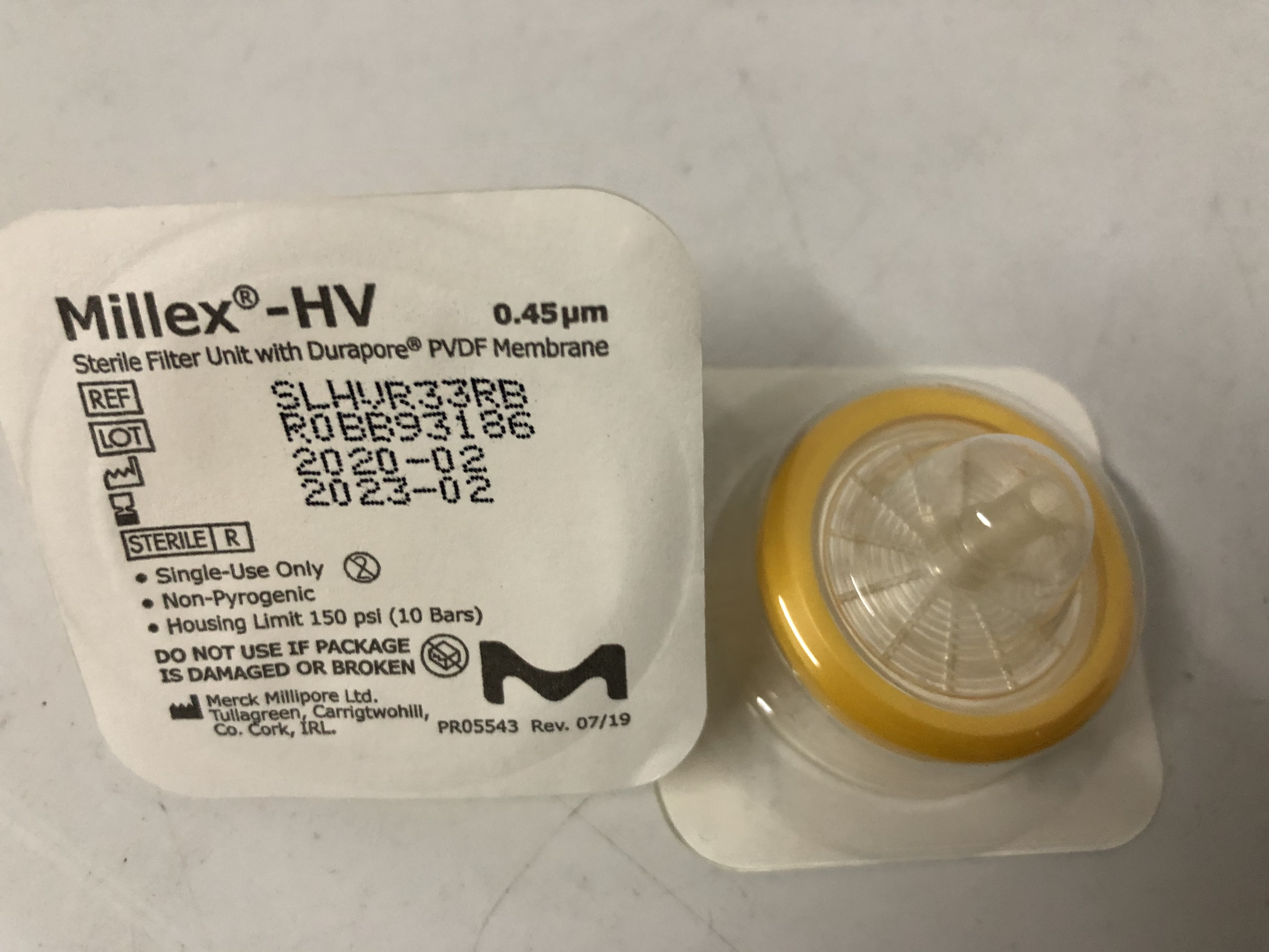 Millipore货号SLHVR33RB密理博Millex 