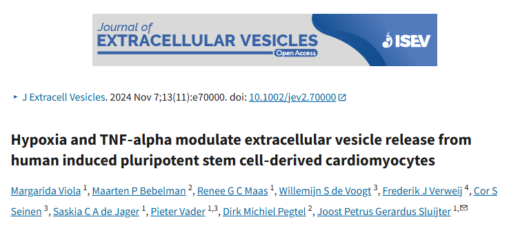 紧跟前沿步伐！“hiPSC-CMs与EV调控”探索新进展，核心内容全盘揭秘——15+的创新佳作，快快记下！！