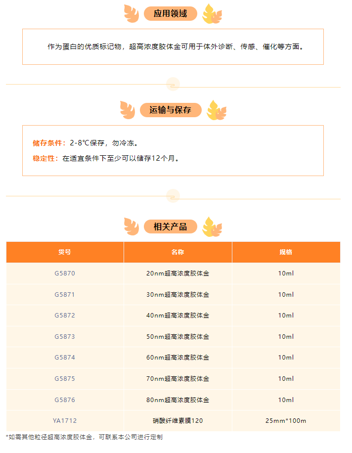 免疫层析优质标记原料|超高浓度单分散胶体金