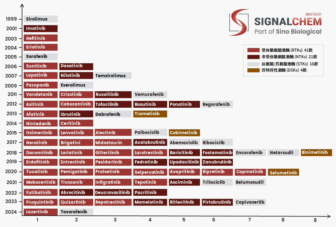 激酶抑制剂如何设计？不妨从FDA批准上市的82种小分子蛋白激酶抑制剂找找灵感