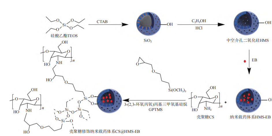 包载甲氨基阿维菌素苯甲酸盐 (EB)的中空介孔二氧化硅HMS