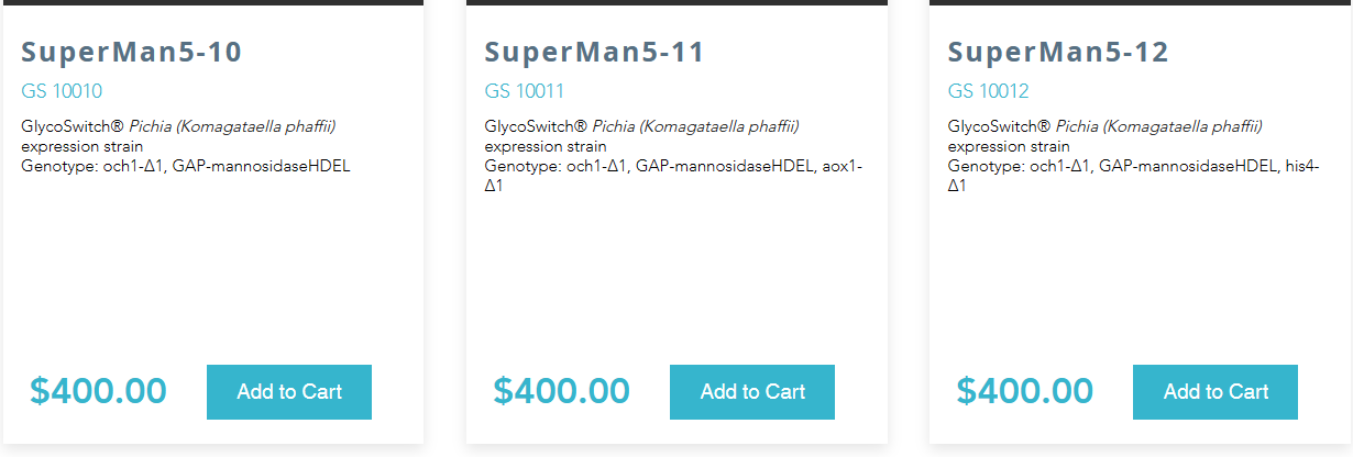 BioGrammatics的毕赤酵母表达菌株和质粒产品简介