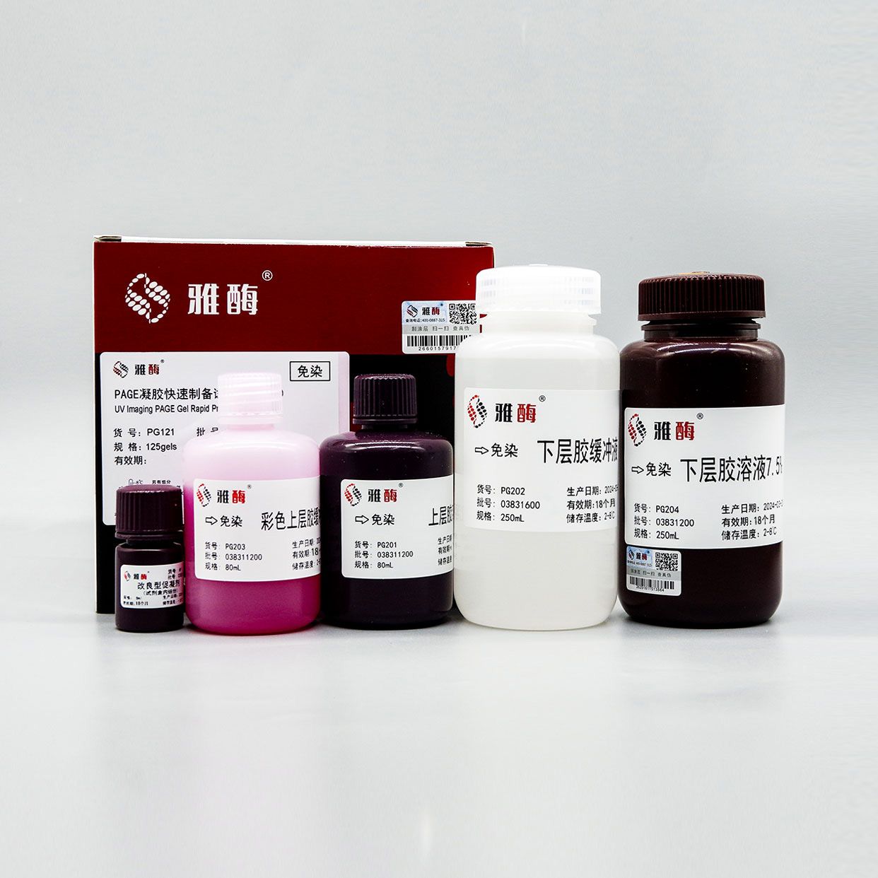 PG120 免染PAGE凝胶快速制备试剂盒6%