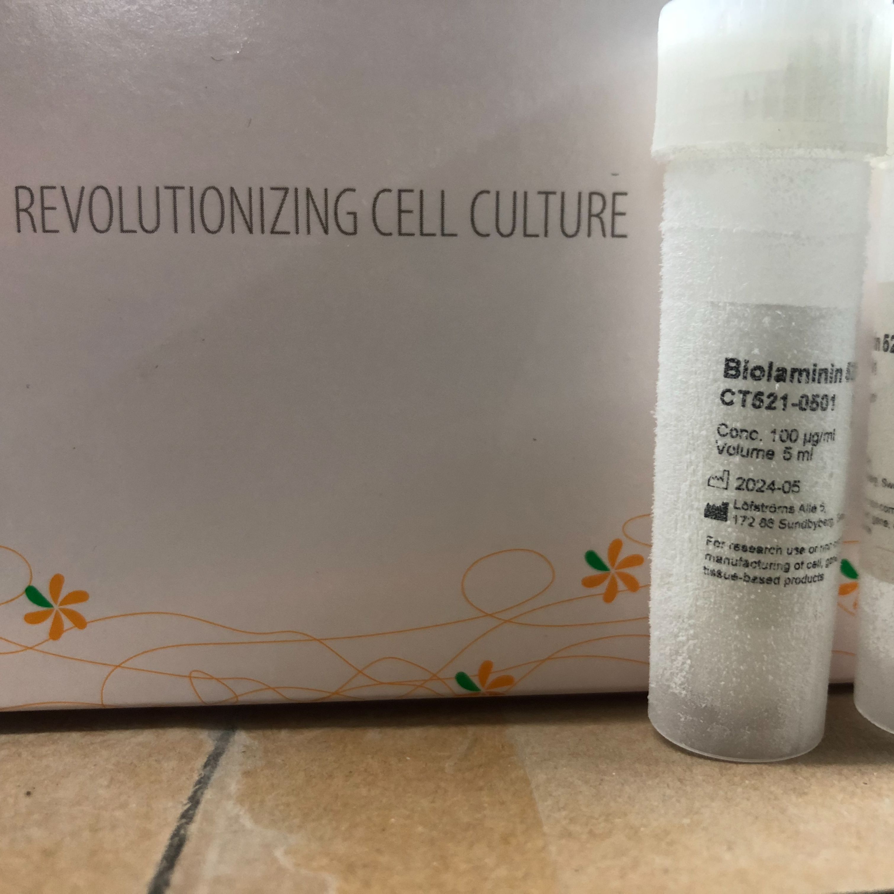 BioLamina货号CT521-0501细胞治疗级BioLaminin 521上海睿安生物13611631389