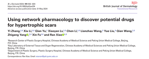image.png 利用网络药理学发现治疗增生性瘢痕的潜在药物