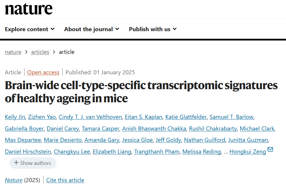 震撼科学界！史上最全小鼠大脑图谱，Nature首次揭露大脑衰老起源