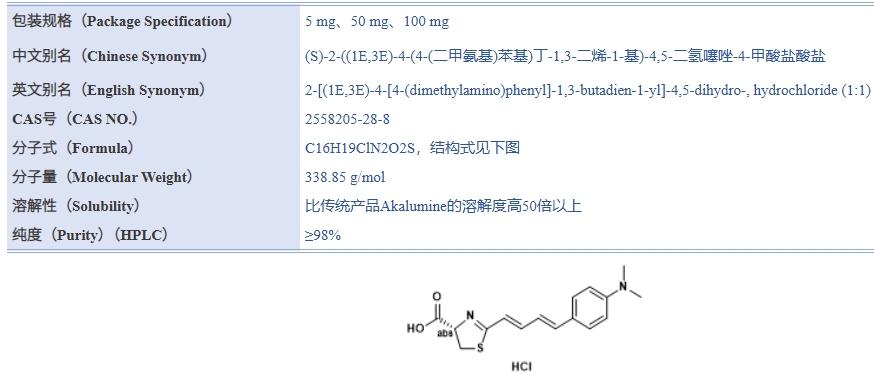 AKalumine盐酸盐