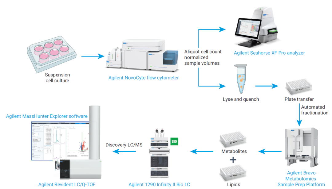 安捷伦产品联合用于药物代谢机制的多组学整合分析