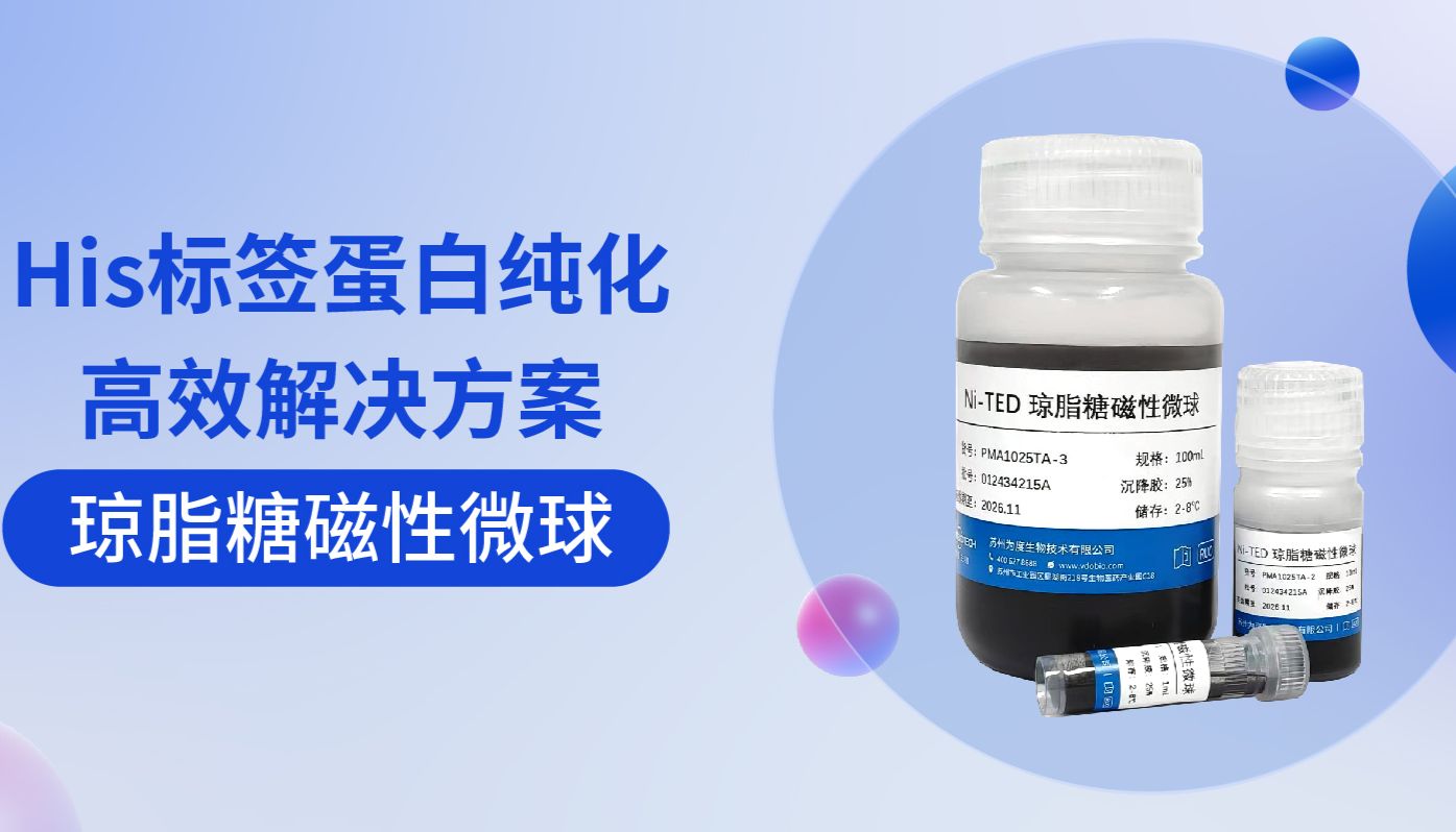 His标签蛋白纯化高效解决方案——琼脂糖磁性微球