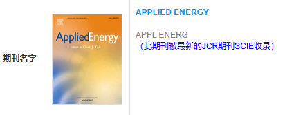 喜报！成功发表一篇《Applied Energy》！