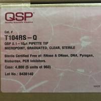 QSP货号T104RS-Q现货0.1-10ul盒装超微吸头(带2ul刻度)无色透明(无菌)13611631389上海睿安生物