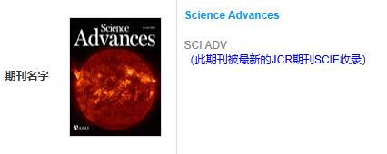 恭喜！《Science Advances》发表！IF11.7的中科院1区Top综合期刊！含金量超高！