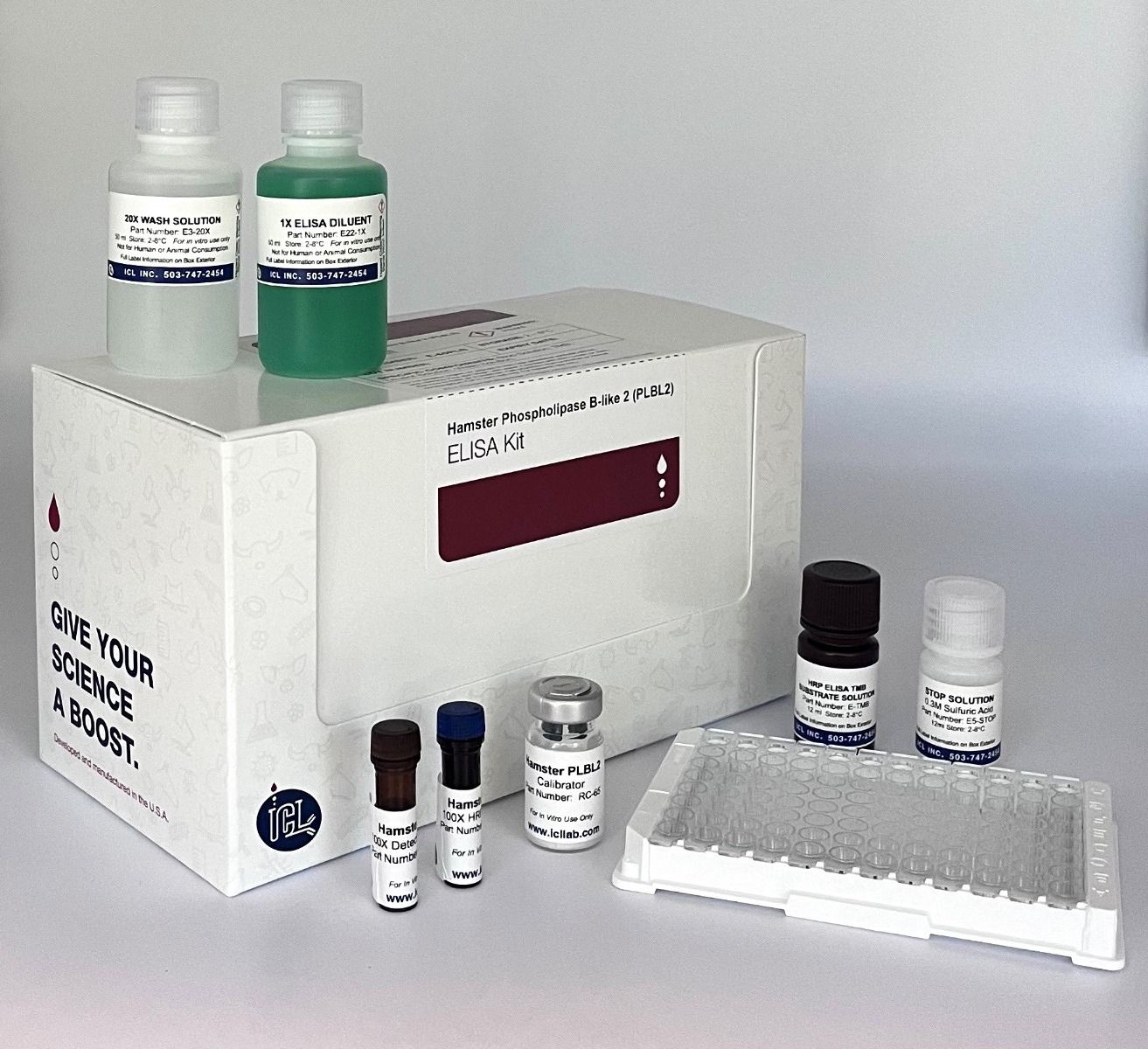 Immunology&nbsp;Consultants&nbsp;Laboratory（ICL）：Hamster (CHO) PLBL2 ELISA Kit