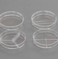 上海晶安90mm一次性无菌分隔式培养皿/两分格培养皿/三分格细菌培养皿