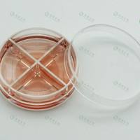 上海晶安35mm四分格激光共聚焦培养皿/玻底皿(玻底直径:20mm)TC处理