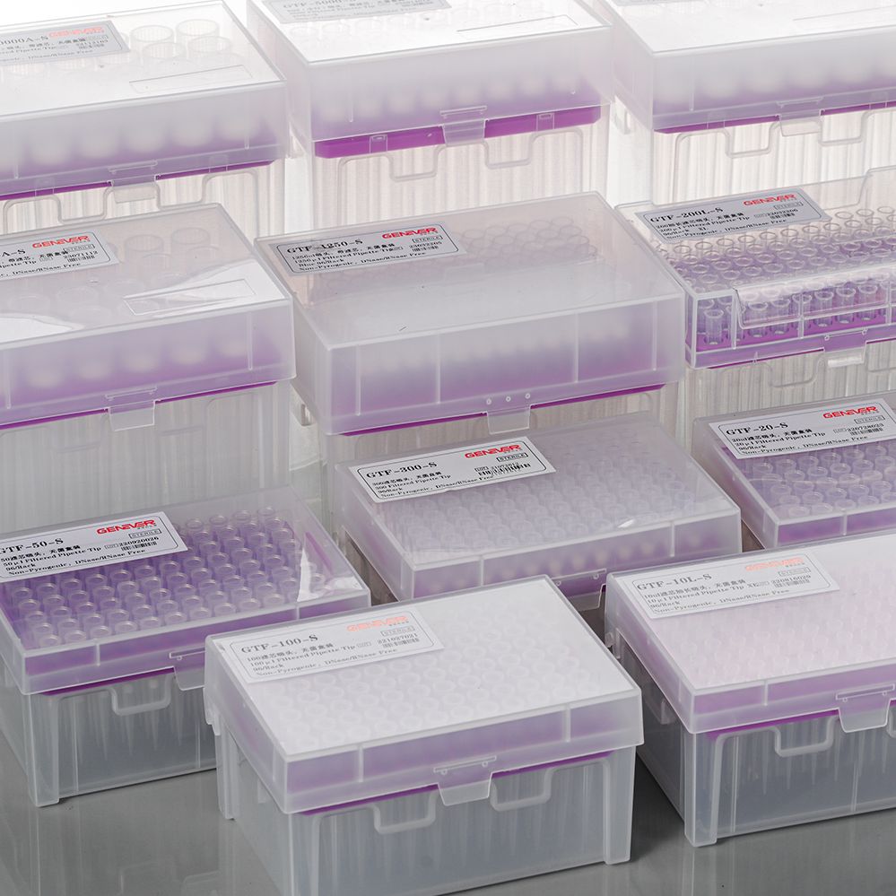 Genever 无菌滤芯盒装吸头	GT03-0010	滤芯吸头，10ul，加长，盒装，无菌	96支/盒，50盒/箱